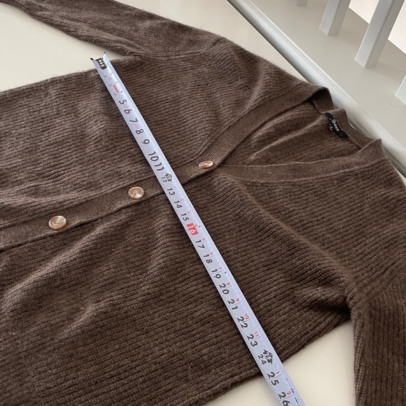 Quince 100% Cashmere Oversized Brown Boyfriend Cardigan Sweater Small - Picture 7 of 11